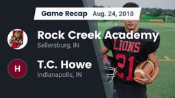 Recap: Rock Creek Academy  vs. T.C. Howe  2018