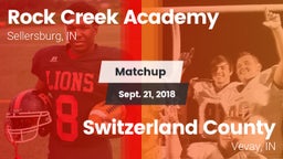 Matchup: Rock Creek Academy vs. Switzerland County  2018