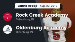 Recap: Rock Creek Academy  vs. Oldenburg Academy  2019