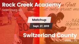 Matchup: Rock Creek Academy vs. Switzerland County  2019