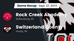 Recap: Rock Creek Academy  vs. Switzerland County  2019