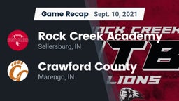 Recap: Rock Creek Academy  vs. Crawford County  2021