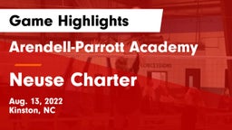 Arendell-Parrott Academy  vs Neuse Charter Game Highlights - Aug. 13, 2022