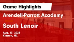 Arendell-Parrott Academy  vs South Lenoir  Game Highlights - Aug. 13, 2022