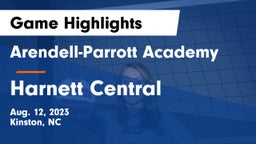 Arendell-Parrott Academy  vs Harnett Central Game Highlights - Aug. 12, 2023