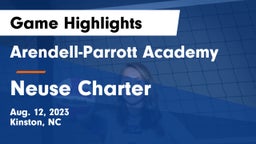 Arendell-Parrott Academy  vs Neuse Charter Game Highlights - Aug. 12, 2023