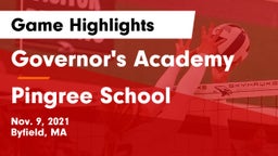 Governor's Academy  vs Pingree School Game Highlights - Nov. 9, 2021