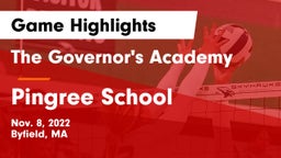 The Governor's Academy  vs Pingree School Game Highlights - Nov. 8, 2022