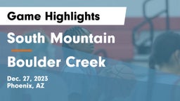 South Mountain  vs Boulder Creek  Game Highlights - Dec. 27, 2023