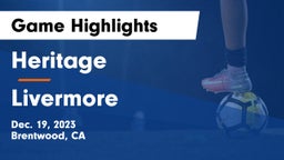 Heritage  vs Livermore  Game Highlights - Dec. 19, 2023