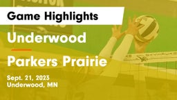 Underwood  vs Parkers Prairie  Game Highlights - Sept. 21, 2023