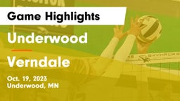 Underwood  vs Verndale  Game Highlights - Oct. 19, 2023