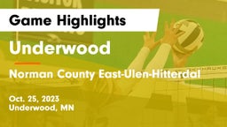Underwood  vs Norman County East-Ulen-Hitterdal Game Highlights - Oct. 25, 2023