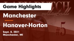 Manchester  vs Hanover-Horton  Game Highlights - Sept. 8, 2021