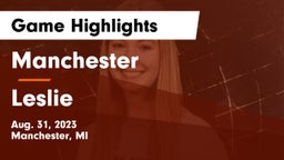 Manchester  vs Leslie  Game Highlights - Aug. 31, 2023