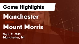Manchester  vs Mount Morris Game Highlights - Sept. 9, 2023