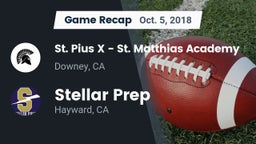 Recap: St. Pius X - St. Matthias Academy vs. Stellar Prep  2018