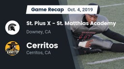 Recap: St. Pius X - St. Matthias Academy vs. Cerritos  2019