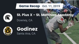 Recap: St. Pius X - St. Matthias Academy vs. Godinez  2019
