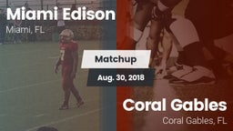 Matchup: Miami Edison High Sc vs. Coral Gables  2017