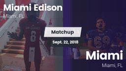 Matchup: Miami Edison High Sc vs. Miami  2017