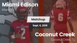 Matchup: Miami Edison High Sc vs. Coconut Creek  2018