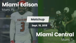 Matchup: Miami Edison High Sc vs. Miami Central  2018