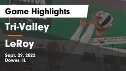 Tri-Valley  vs LeRoy  Game Highlights - Sept. 29, 2022
