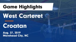 West Carteret  vs Croatan  Game Highlights - Aug. 27, 2019