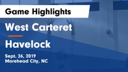 West Carteret  vs Havelock Game Highlights - Sept. 26, 2019