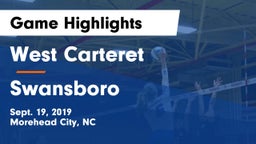 West Carteret  vs Swansboro  Game Highlights - Sept. 19, 2019