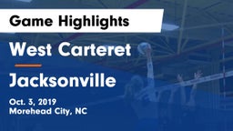 West Carteret  vs Jacksonville Game Highlights - Oct. 3, 2019