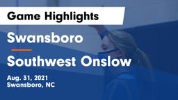Swansboro  vs Southwest Onslow Game Highlights - Aug. 31, 2021