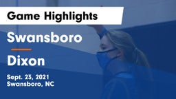Swansboro  vs Dixon  Game Highlights - Sept. 23, 2021