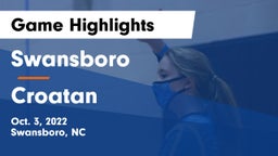 Swansboro  vs Croatan  Game Highlights - Oct. 3, 2022