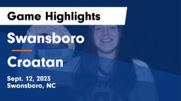 Swansboro  vs Croatan Game Highlights - Sept. 12, 2023