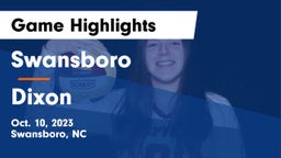 Swansboro  vs Dixon  Game Highlights - Oct. 10, 2023