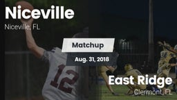 Matchup: Niceville High vs. East Ridge  2018