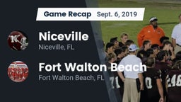 Recap: Niceville  vs. Fort Walton Beach  2019