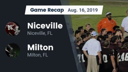 Recap: Niceville  vs. Milton  2019