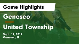 Geneseo  vs United Township Game Highlights - Sept. 19, 2019