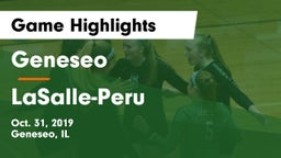 Geneseo  vs LaSalle-Peru Game Highlights - Oct. 31, 2019