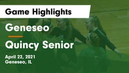Geneseo  vs Quincy Senior  Game Highlights - April 22, 2021