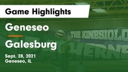 Geneseo  vs Galesburg  Game Highlights - Sept. 28, 2021