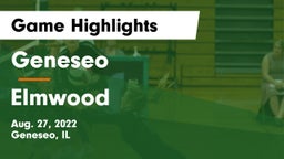 Geneseo  vs Elmwood  Game Highlights - Aug. 27, 2022