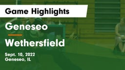Geneseo  vs Wethersfield  Game Highlights - Sept. 10, 2022