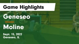Geneseo  vs Moline  Game Highlights - Sept. 15, 2022