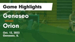 Geneseo  vs Orion  Game Highlights - Oct. 12, 2022