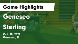 Geneseo  vs Sterling  Game Highlights - Oct. 18, 2022
