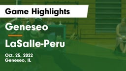 Geneseo  vs LaSalle-Peru  Game Highlights - Oct. 25, 2022
